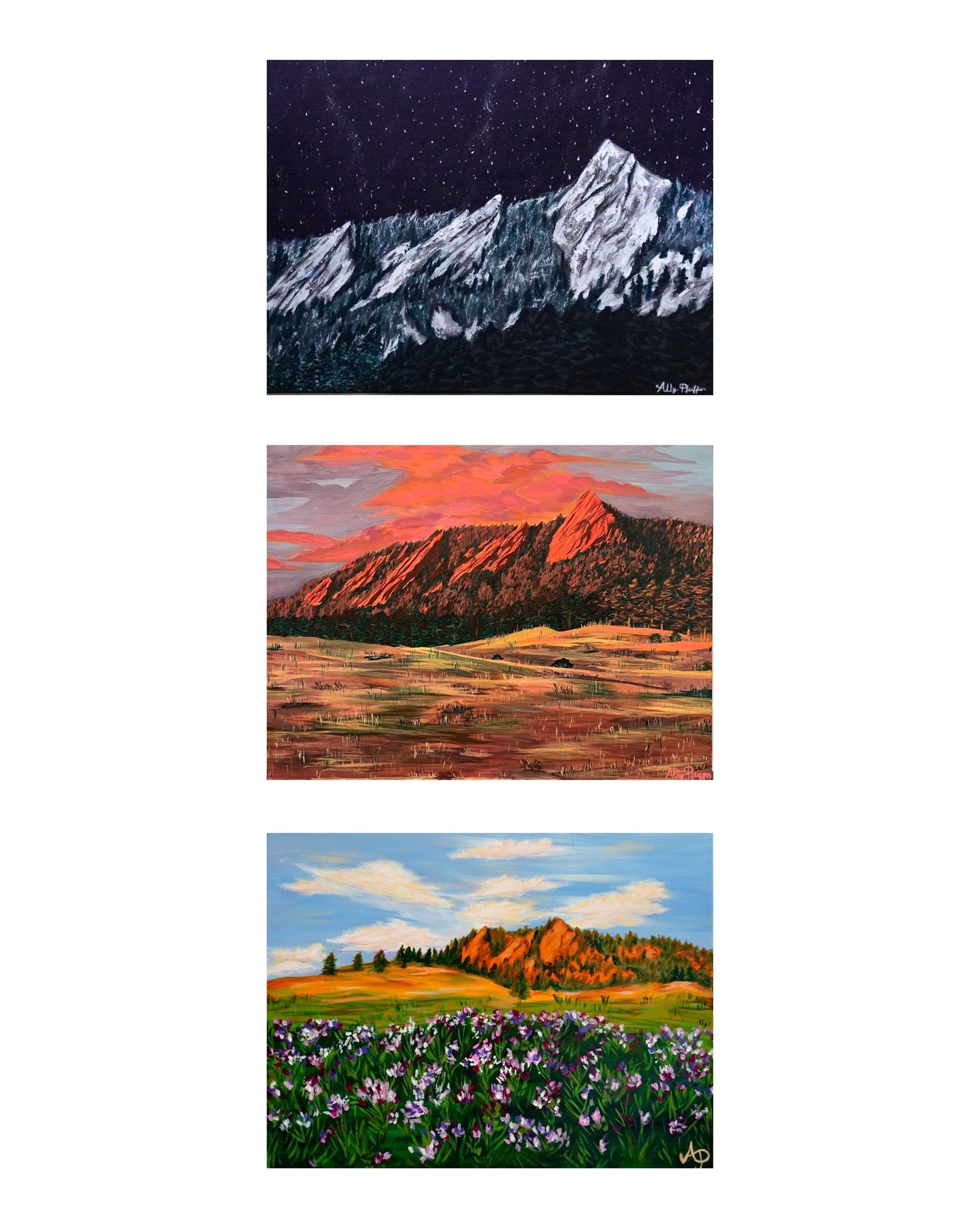 3 Set Print of 'Summit' Collection