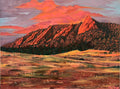 Print of 'Boulder Flatirons at Sunrise'