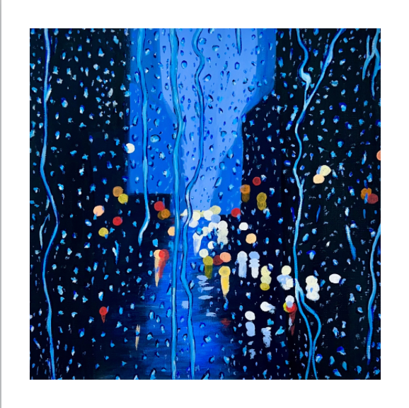 Print of 'Main Street Showers'