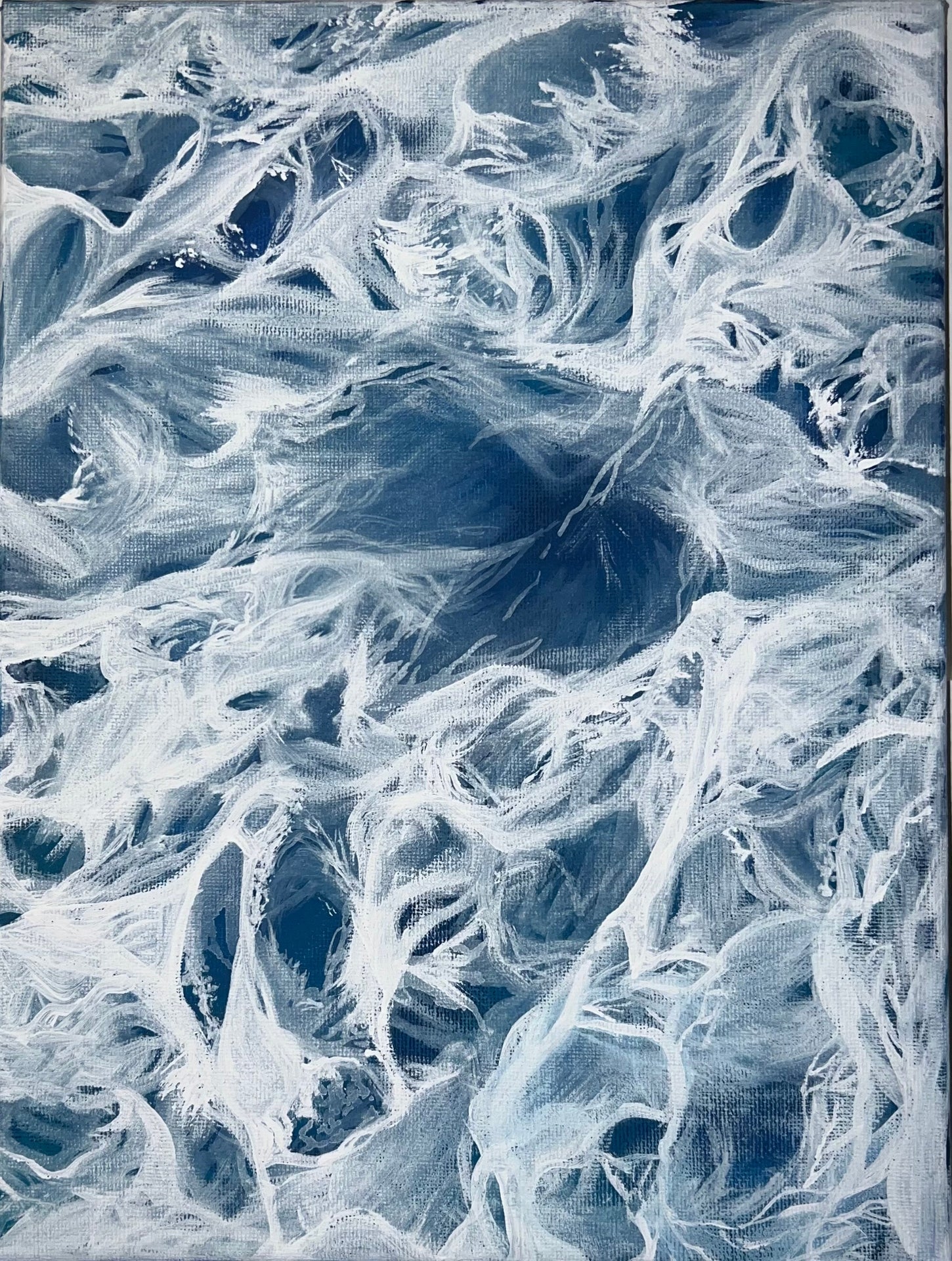papas　「eye of the storm」抽象画 アクリル画　F12 Eye of the Storm – Acrylic by Ally