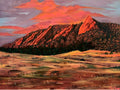 Print of 'Boulder Flatirons at Sunrise'